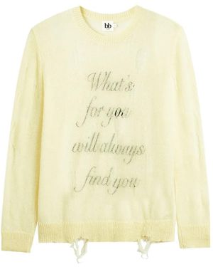 B+ AB Distressed Jumper - Yellow