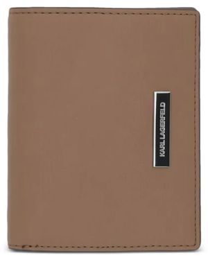 KARL LAGERFELD Appliqué Wallet - Brown