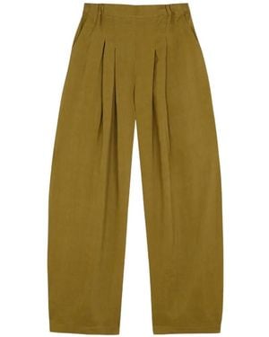 Cortana Elena Pleated Trousers - Green