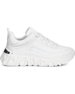 DKNY Logo-Embossed Sneakers - White