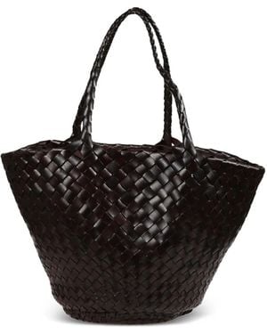 Dragon Diffusion Egola Geweven Shopper Met Handgreep - Zwart