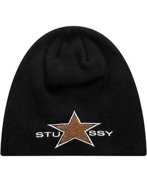 Stussy Star-Motif Beanie - Black