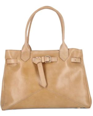 Ballantyne Kate Buckled Tote Bag - Natural