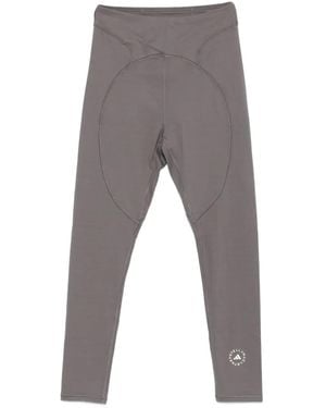 adidas By Stella McCartney 7/8 Circular-Panel Performance Leggings - Grey