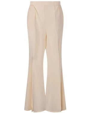 Mes Demoiselles Flared Trousers - White