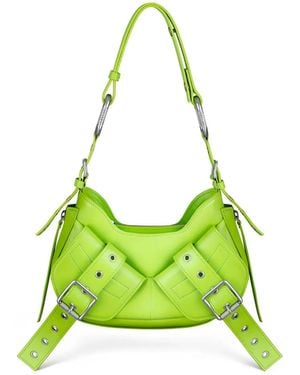 BIASIA Leather Shoulder Bag - Green