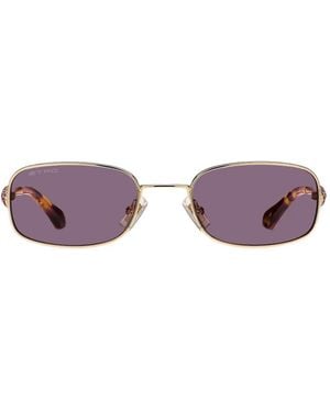 Etro Gafas De Sol Con Montura Rectangular - Morado