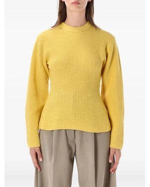 Thelatest Elodie Ribbed-Knit Sweater - Yellow