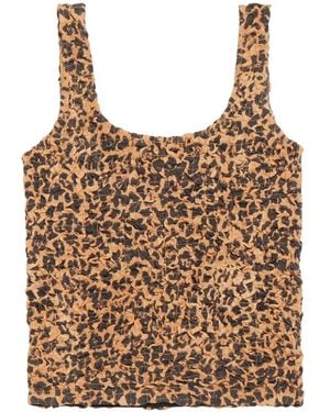 Bimba Y Lola Leopard-Print Tank Top - Brown
