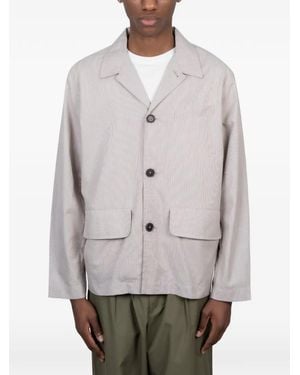 Universal Works Franck Buttoned Cotton Jacket - Grey