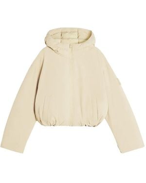 Maison Kitsuné Zip-Up Puffer Jacket - Natural
