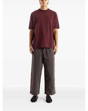 Casey Casey Felix Jersey-Texture T-Shirt - Red