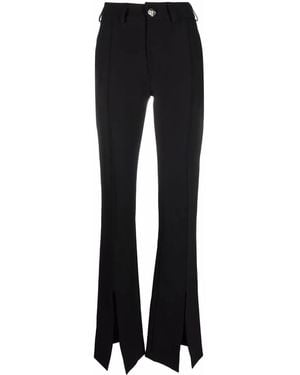 Philipp Plein Cody High-Waisted Trousers - Black