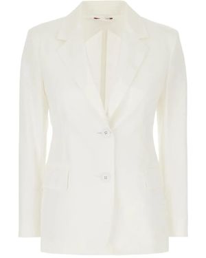 Max Mara Single-Breasted Blazer - White
