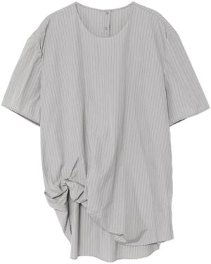 JNBY Pinstripe Blouse - Grey