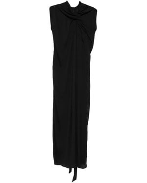 Lanvin Knot-Detail Sleeveless Dress - Black