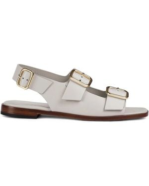 Doucal's Leather Sandals - White