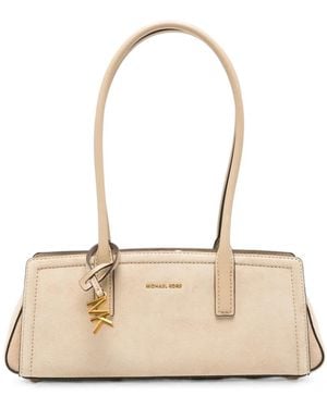 MICHAEL Michael Kors Shoulder Bag Leather "Sm Bw Shoulder Tote Bag" - Natural