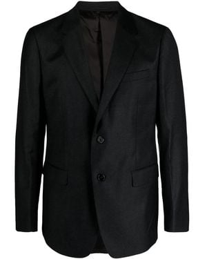 Theory Single-Breasted Wool Blazer - Black