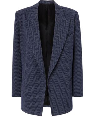 Missoni Chevron-Pattern Blazer - Blue