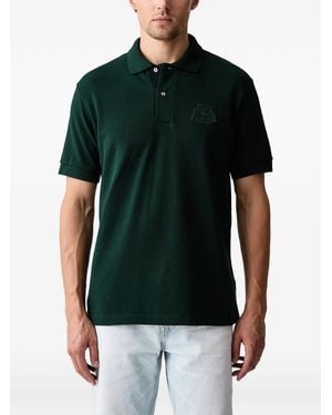 Lacoste Polo En Piqué À Broderie Signature - Noir