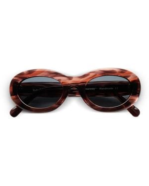 Sun Buddies Courtney Oval-Frame Sunglasses - Black