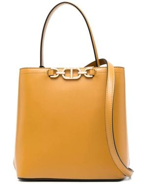 Twinset Chain-Link Bucket Bag - Yellow