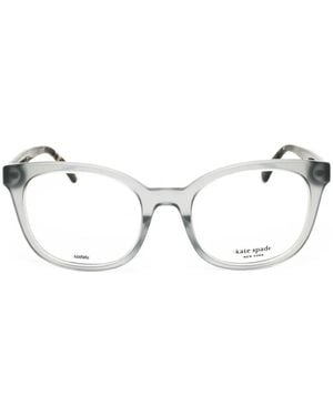 Kate Spade Samara Round-Frame Glasses - Natural