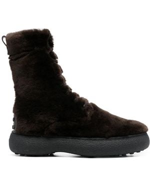 Tod's Wg Lace-Up Ankle Boots - Black