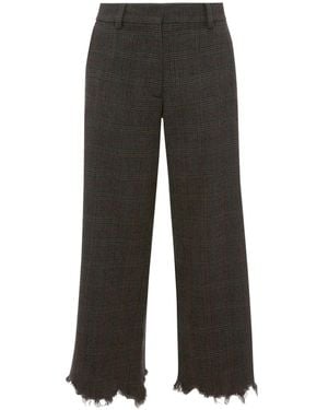 JW Anderson ダメージ ストレートパンツ - ブラック