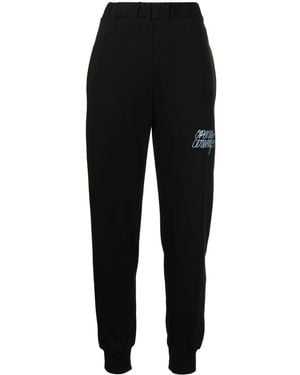 Opening Ceremony Logo-Embroidered Track Trousers - Black
