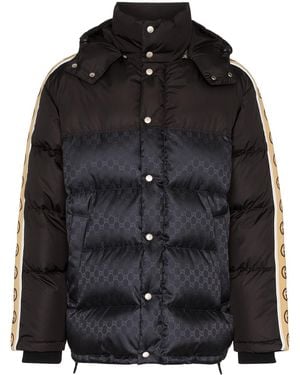 Gucci GG Jacquard Nylon Padded Coat - Black