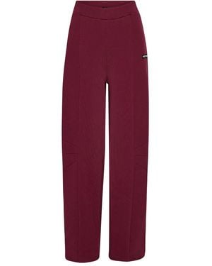 ROTATE BIRGER CHRISTENSEN Burgundy Tracksuit Bottoms - Red