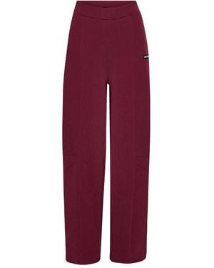 ROTATE BIRGER CHRISTENSEN Elasticated Track Trousers - Red