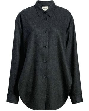 KHAITE Top Goya Color Antracite - Nero