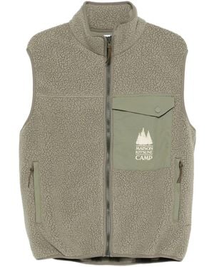 Maison Kitsuné Casual Fleece Sleeveless Vest Clothing - Gray