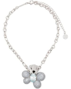 YVMIN Bear-pendant Necklace - ホワイト