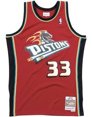 Mitchell & Ness "detroit Pistons Alternate 1999-00 Grant Hill" Swingman ジャージートップ - レッド