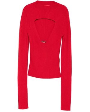 DIESEL Maglione A Coste - Rosso