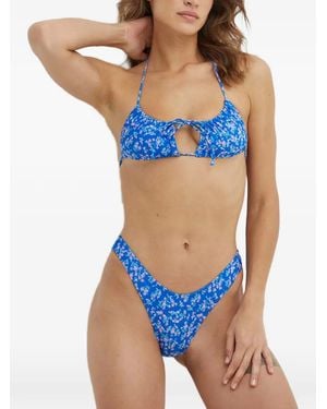 adidas Bikini À Fleurs - Blue