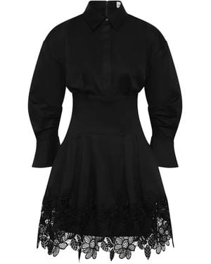 Rebecca Vallance Claribelle Long-Sleeve Mini Dress - Black