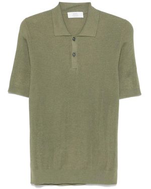 Mauro Ottaviani Gestricktes Poloshirt - Grün