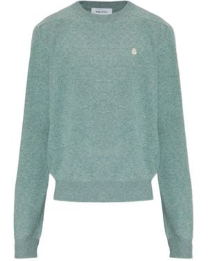 McQueen Crew-Neck Wool Sweater - Green
