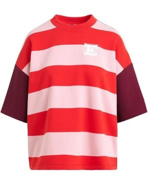 Essentiel Antwerp Striped T-Shirt - Red