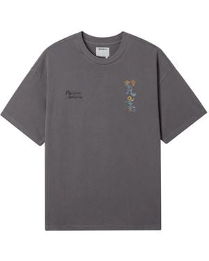 Musium Div. T-Shirt Con Stampa Vincent Van Gogh - Grigio