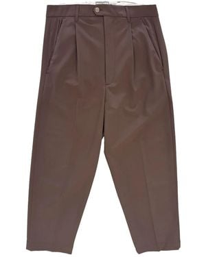 Maison Labiche Pantalones con detalle de pliegues - Gris