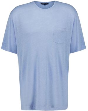 Frescobol Carioca T-Shirt Girocollo Con Tasca Applicata - Blu