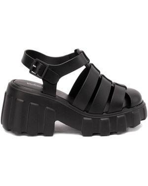 Melissa Buckled Sandals - Black