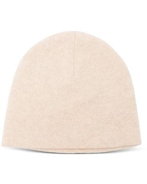 Aspesi Virgin Wool Blend Beanie Hat - Natural