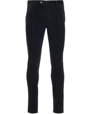 Al Duca d'Aosta Corduroy Slim-Fit Trousers - Blue